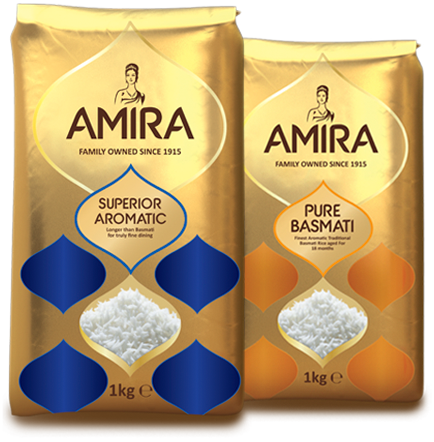 Amira Superior Aromatic rice and Pure Basmati rice