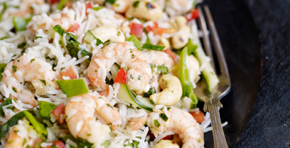 Amira Vietnamese Rice and Prawn Cucumber Salad