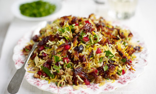 Jewelled Amira Persian Rice with Pomegranates, Walnuts & Parsley